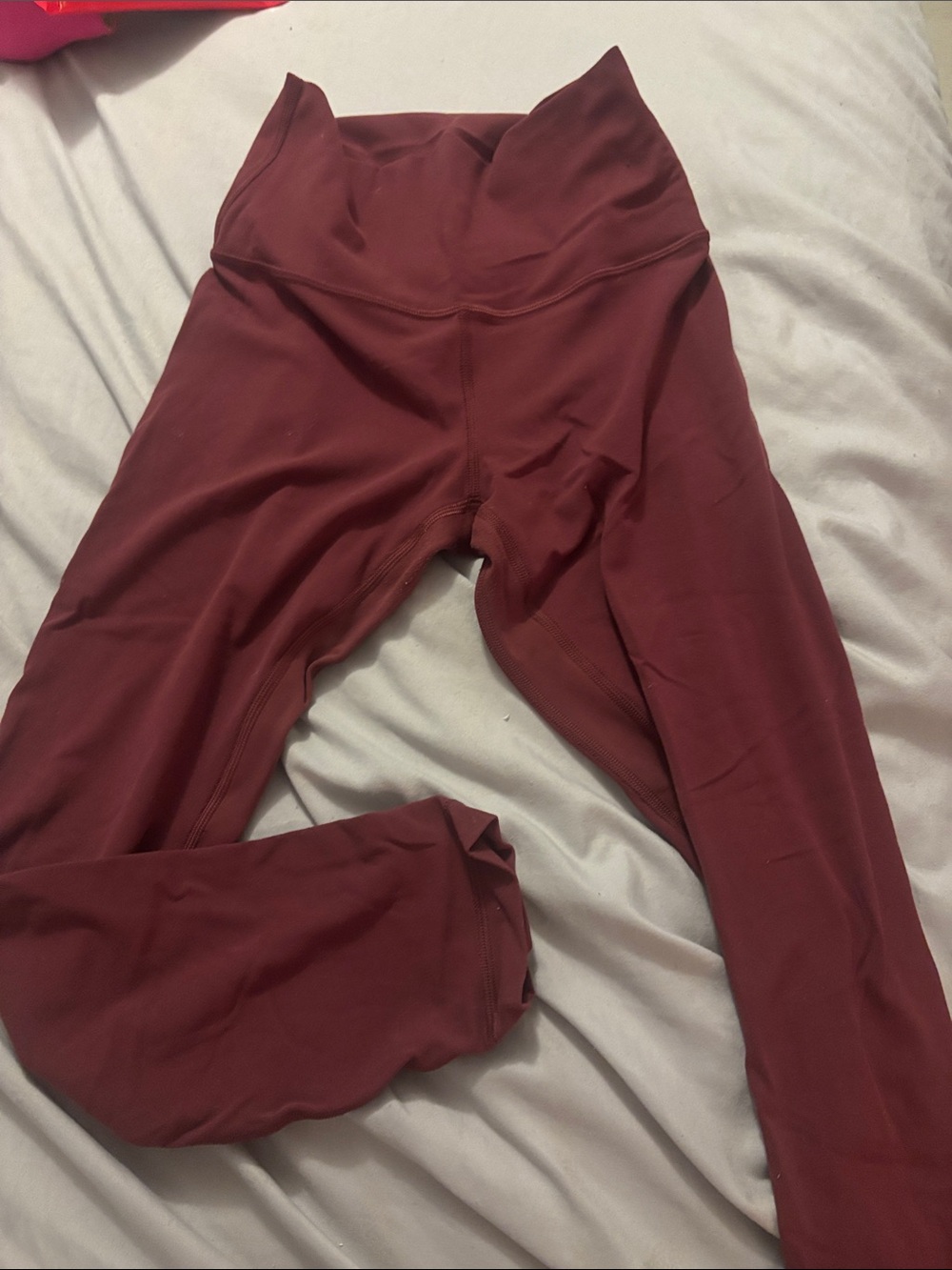 lululemon align 23 size 4 red merlot MATCHING BRA ON MY SITE:)